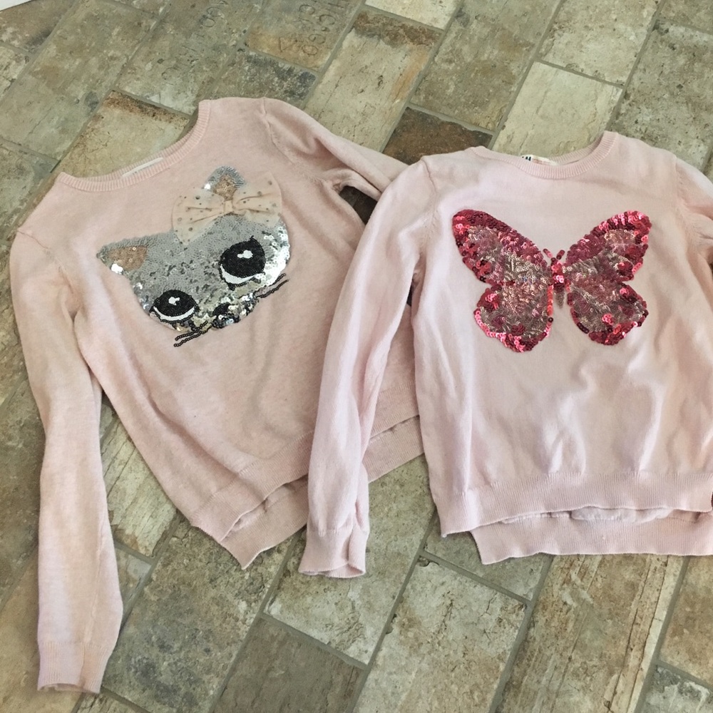 Sparkly H&M shirts